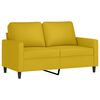 vidaXL 4-tlg. Sofagarnitur mit Kissen Gelb Samt