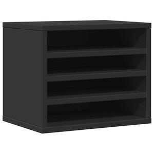 vidaXL Schreibtisch-Organizer Schwarz 36x26x29,5 cm Holzwerkstoff