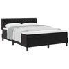 vidaXL Boxspringbett mit Kopfteil Schwarz 200 x 140 cm Samt