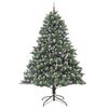 vidaXL K&uuml;nstlicher Weihnachtsbaum mit 300 LEDs mit St&auml;nder Gr&uuml;n 240 cm