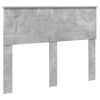vidaXL Bettrahmen mit Kopfteil Beton Grau 120 x 123 cm Holzwerkstoff
