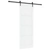 vidaXL Schiebet&uuml;r ORKDAL Wei&szlig; und Schwarz 83 x 232 cm