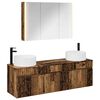 vidaXL Badezimmerschrank-Set 4 Stk. Altholz Holzwerkstoff