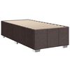 vidaXL Boxspringbett mit Matratze Dunkelbraun 90x200 cm Stoff