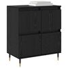 vidaXL Sideboard Schwarz Eichen-Optik 60 x 35 x 70 cm