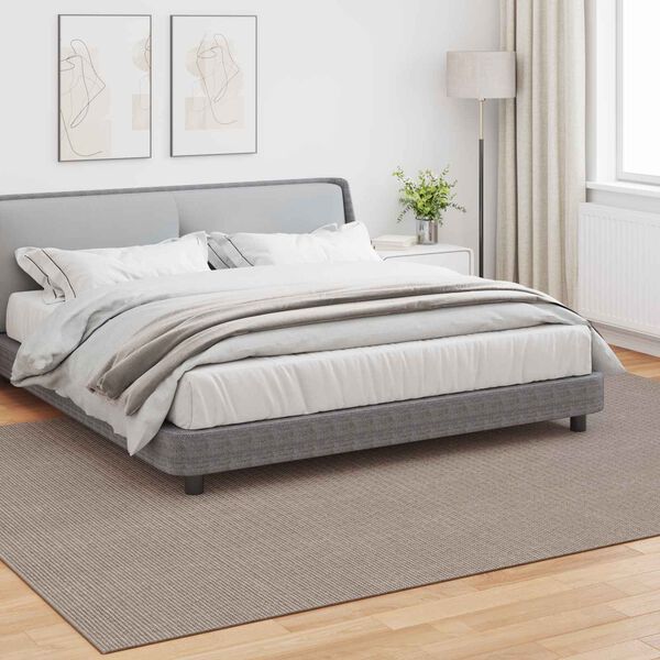 vidaXL Bereichsteppiche Rechtwinklig LUGO Taupe 340 x 240 cm Polyester