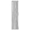 vidaXL Badezimmerschrank mit Rollenhalter Grau Sonoma 39x22x90 cm