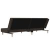 vidaXL Schlafsofa 2-Sitzer Dunkelbraun Stoff