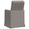 vidaXL Esszimmerst&uuml;hle 2 pcs Taupe 57 x 67 x 98 cm Stoff