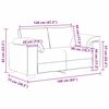 vidaXL Sofa Schwarz 160 x 77 x 82 cm Stoff