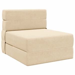vidaXL Klappsofa Bett Creme 70 x 72 x 60 cm Stoff