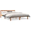 vidaXL Massivholzbett ohne Matratze Wachsbraun 150x200 cm Kiefernholz