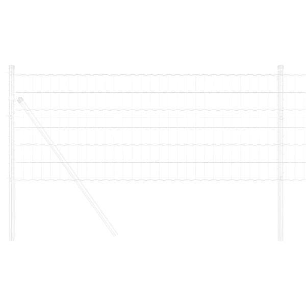 vidaXL Eurozaun 0,6 x 25 m PVC-beschichtetes Eisen