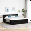 vidaXL Boxspringbett mit Matratze Schwarz 180 x 200 cm Stoff