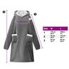 vidaXL Decken-Hoodie Dunkelgrau L Fleece und Flanell