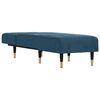 vidaXL Chaiselongue Blau Samt