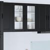 vidaXL K&uuml;chenschrank mit Regal Schwarz 80 x 31 x 80 cm Holzwerkstoff
