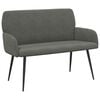 vidaXL 2-Sitzer Sofa mit Metallbeinen 2-Sitzer Dunkelgrau Cordstoff