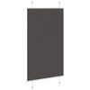 vidaXL Plissee Schwarz 70x100 cm Stoffbreite 69,4 cm Polyester