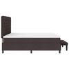 vidaXL Boxspringbett mit Matratze Dunkelbraun 200 x 200 cm Stoff
