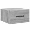 vidaXL Wand-Nachttisch Grau Sonoma 35x35x20 cm
