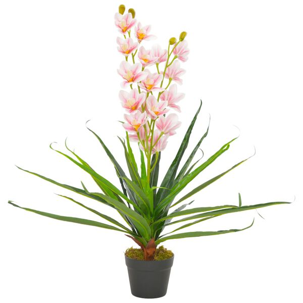 vidaXL K&uuml;nstliche Orchidee mit Topf Rosa 90 cm