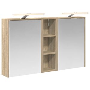 vidaXL Badezimmerschrank-Set 3 pcs 106 x 16 x 62,5 cm Holzwerkstoff
