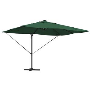 vidaXL Sonnenschirm 352 x 251 x 265 cm Polyester und Aluminium Gr&uuml;n