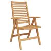 vidaXL Stuhl 8 stk. Braun Massivholz Teak Umwandelbar