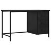 vidaXL Schreibtisch Schubladen Industriell Schwarz 120x55x75cm Stahl