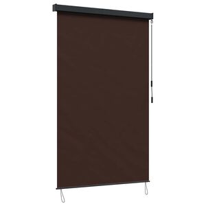 vidaXL Rollo Braun 160 x 250 cm Stoff und Aluminium