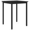 vidaXL Esstische 60 x 60 x 75 cm Holzwerkstoff Schwarz Eichen-Optik