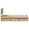vidaXL Bettrahmen Sonoma 120 x 200 cm Massives Kiefernholz