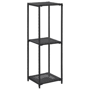 vidaXL Regal Schwarz 30x30x90 cm Poly Rattan