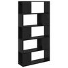 vidaXL TV-Schrankset 80 x 24 x 156 cm Schwarz Holzwerkstoff