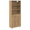 vidaXL Highboard Artisan-Eiche 69,5 x 34 x 180 cm Holzwerkstoff