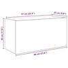 vidaXL Bad-Wandschrank Altholz-Optik 60x25x30 cm Holzwerkstoff
