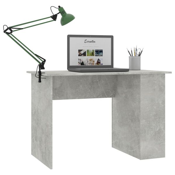 vidaXL Schreibtisch Betongrau 110x60x73 cm Holzwerkstoff