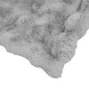 vidaXL Kunstfell Kaninchenfell Decke 4 pcs Grau 240 x 270 cm Polyester