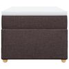 vidaXL Boxspringbett mit Matratze Dunkelbraun 80x200 cm Stoff