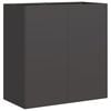 vidaXL Pflanzk&uuml;bel Schwarz 80x40x80 cm Kaltgewalzter Stahl