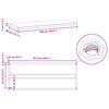 vidaXL Wandregale 2 Stk. 100x40x3 cm Schwarz Edelstahl