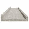 vidaXL Wandregale 4 Stk. Betongrau 115x9x3 cm