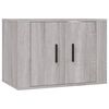vidaXL 2-tlg. TV-Schrank-Set Grau Sonoma Holzwerkstoff