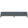 vidaXL Boxspringbett mit Matratze Dunkelgrau 120 x 190 cm Stoff