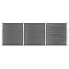 vidaXL Gartenzaun WPC 526x186 cm Grau