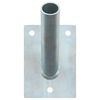 vidaXL Fahnen Pole Holde Silber 10,5 x 7,5 x 2,5 cm Stahl