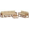 vidaXL Outdoor-Sofagarnitur 8 stk. Natur und Beige