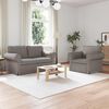 vidaXL Sofa 2 pcs Taupe 155 x 82 x 80 cm Stoff