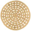 vidaXL Teppich Handgefertigt Geflochten Jute 210 cm